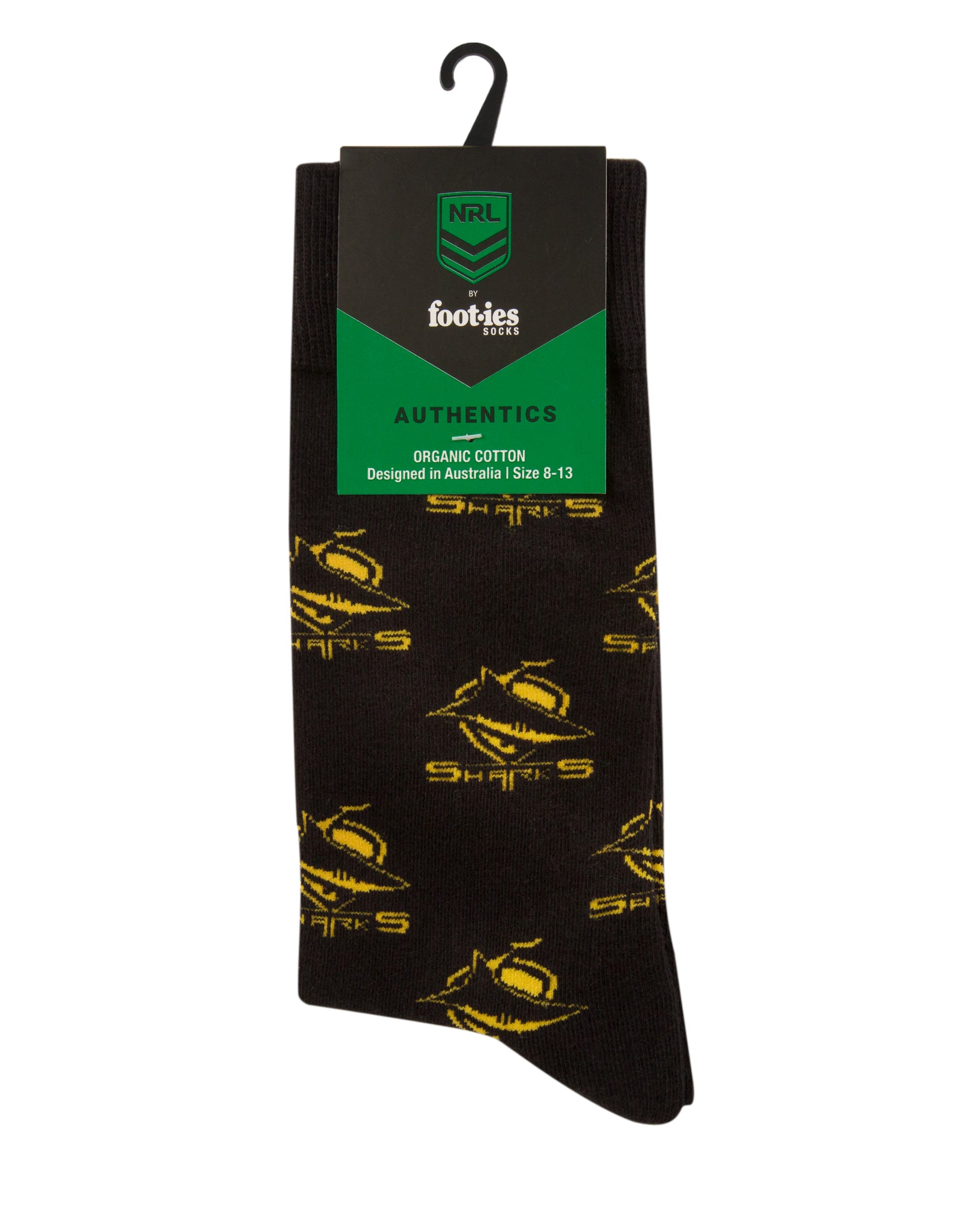 Cronulla Sharks Organic Cotton Crew Sock