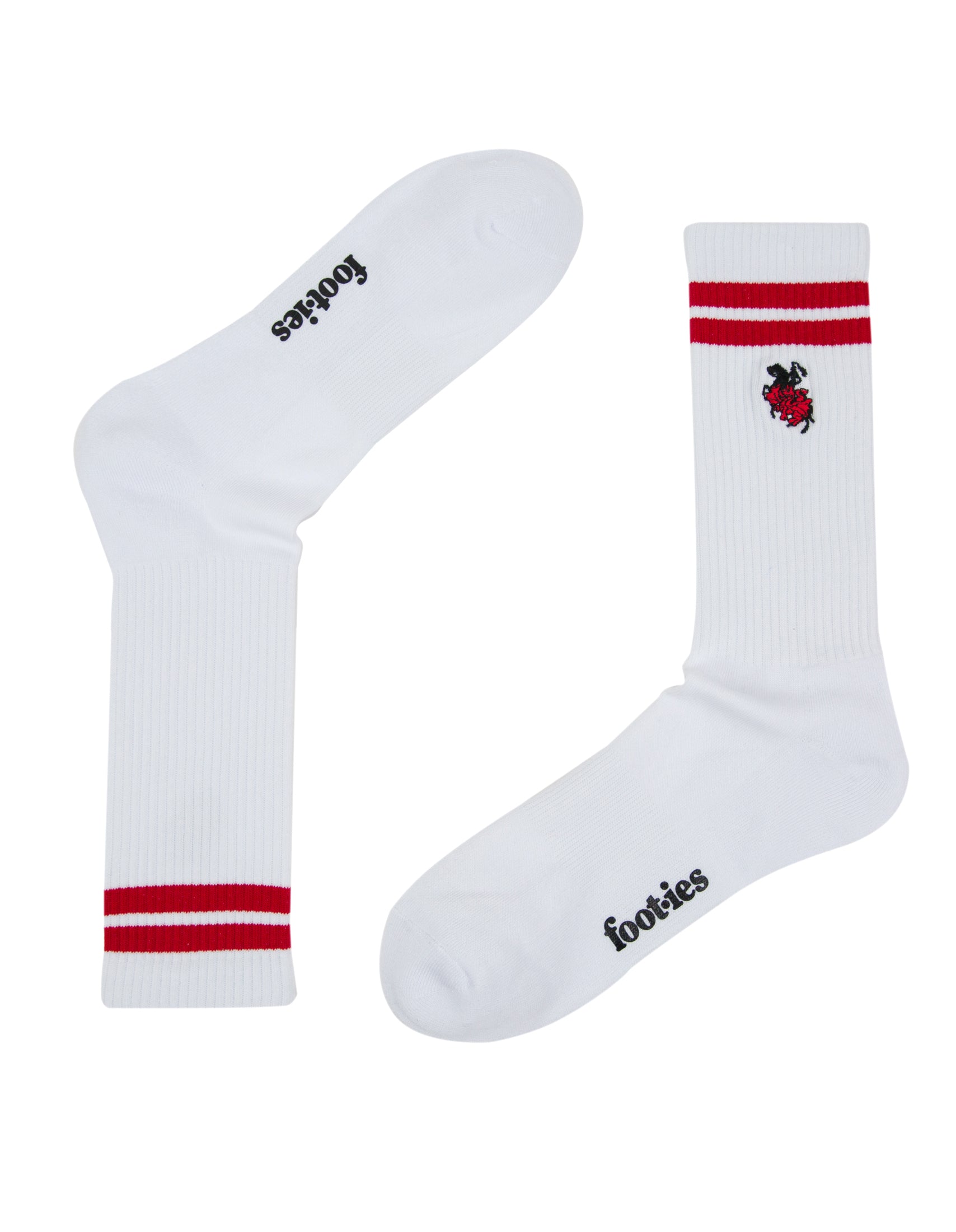 St George Illawarra Dragons Embroidered Sneaker Sock 2 Pack
