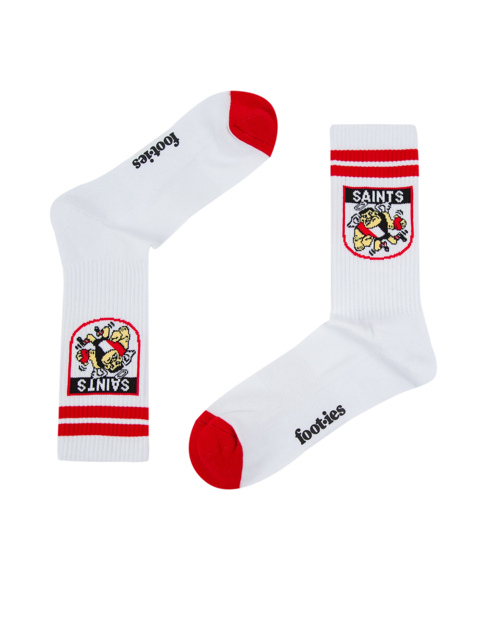 St Kilda Saints Retro Sneaker Sock 2 Pack