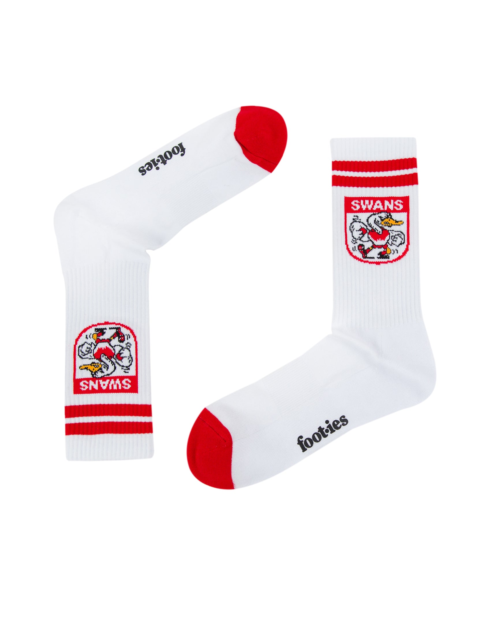 Sydney Swans Retro Sneaker Sock 2 Pack