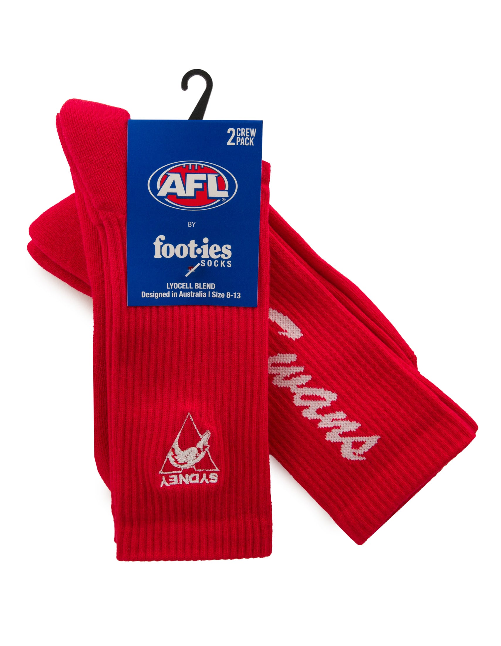 Sydney Swans Sneaker Sock 2-Pack