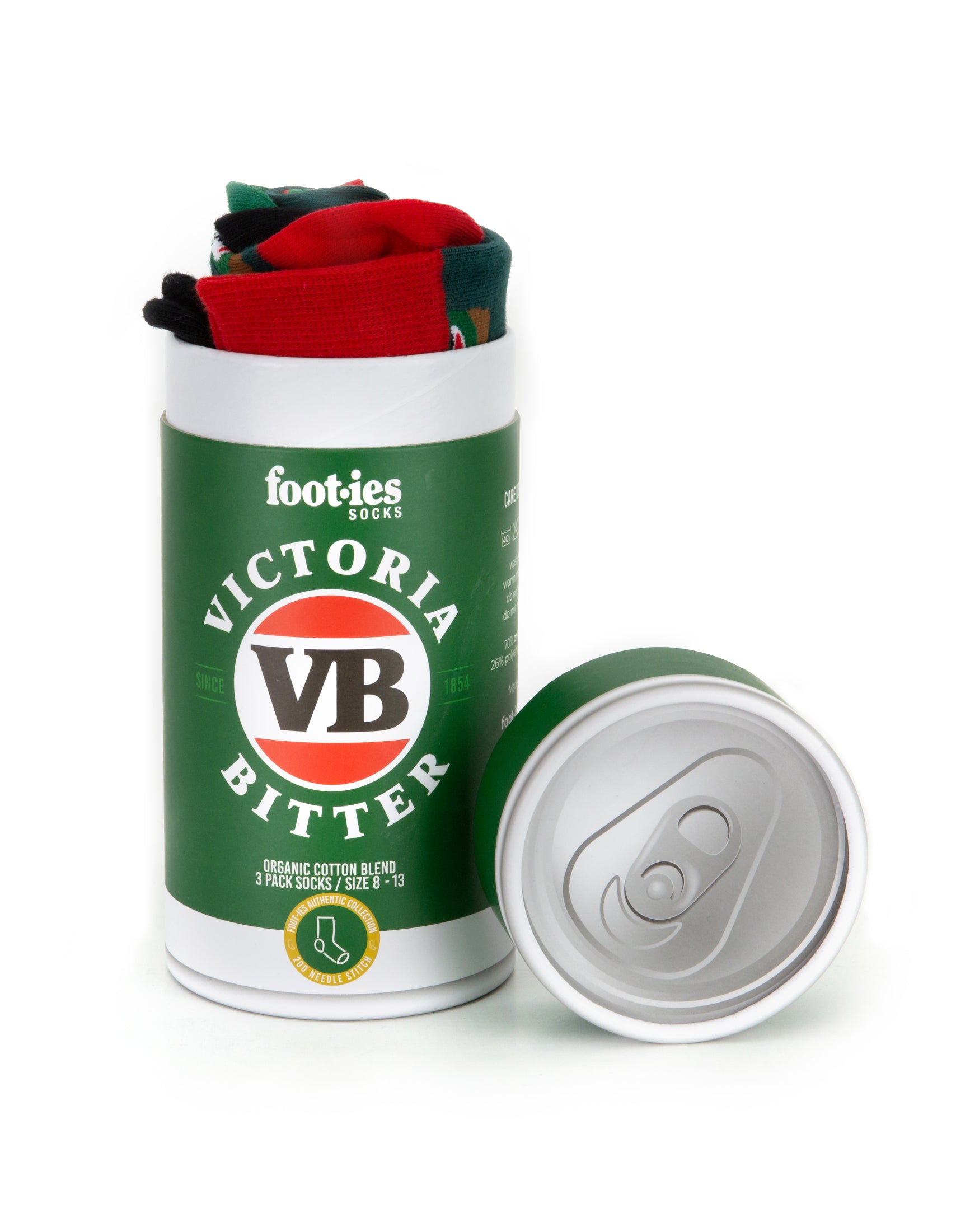 VB Organic Cotton Sock 3 Pack Gift Can