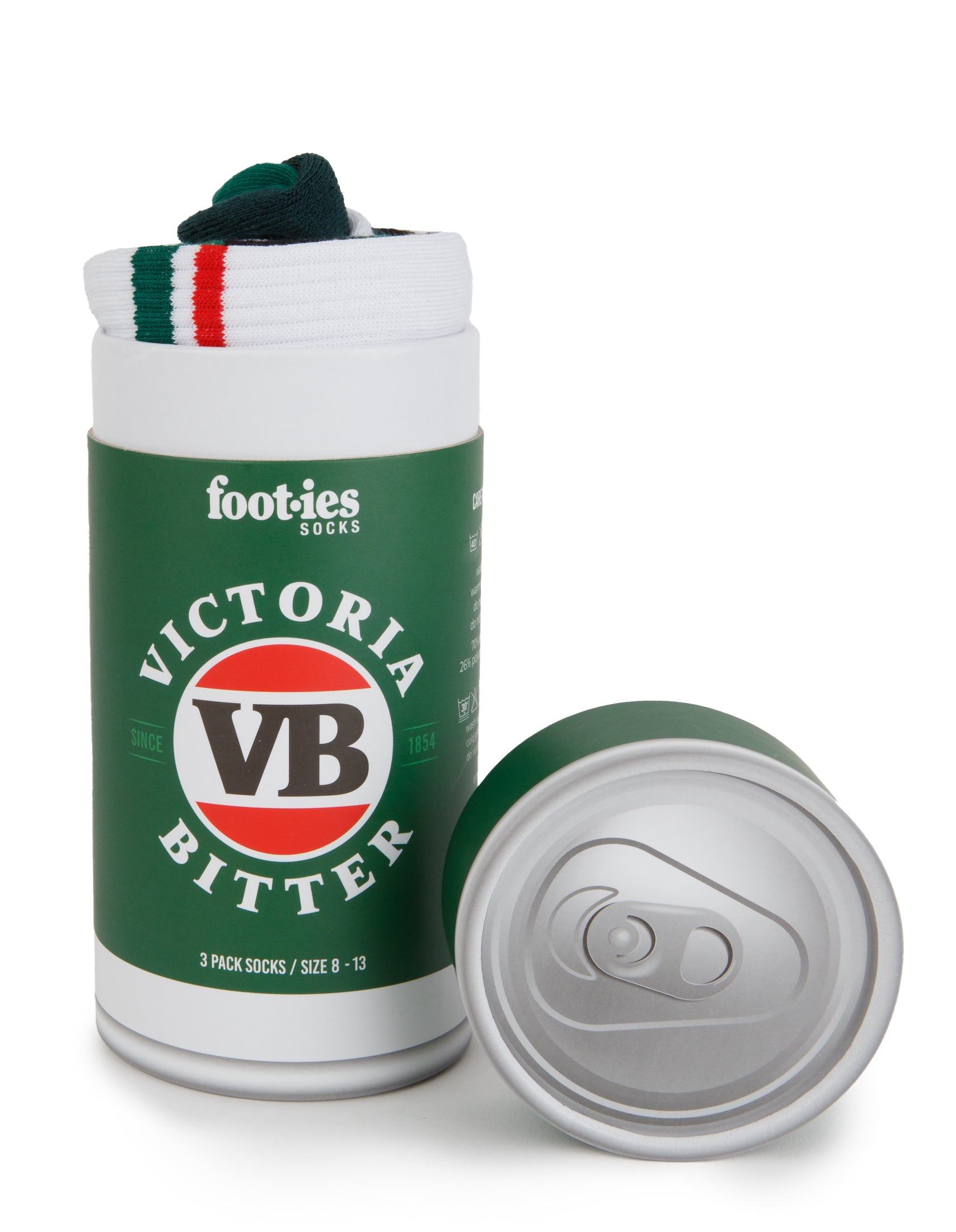 VB Assorted Socks 3-Pack Gift Can