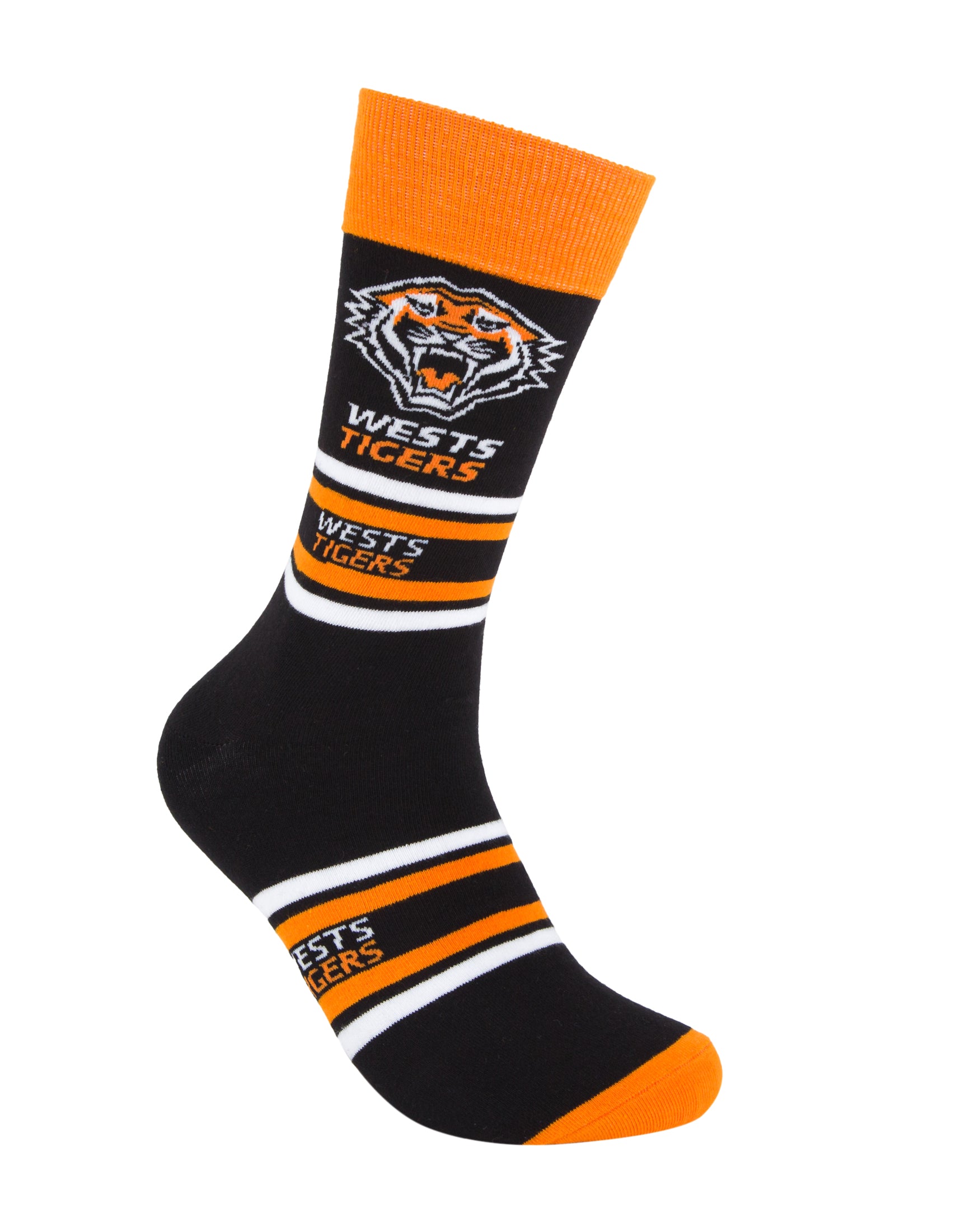 Wests Tigers Stripe Organic Cotton Socks