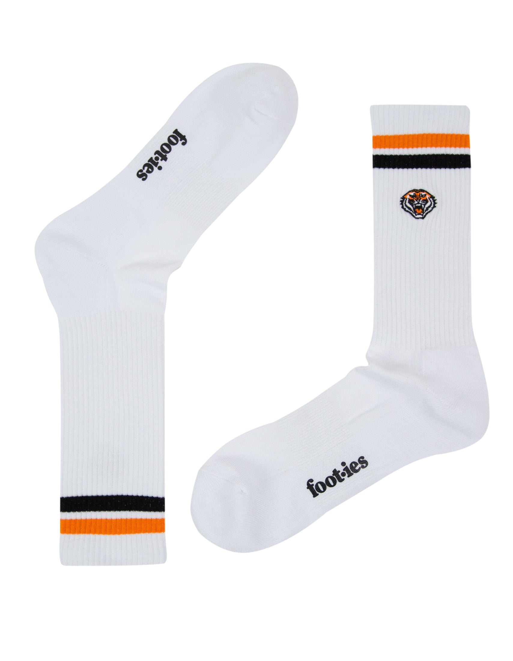 Wests Tigers Embroidered Sneaker Socks 2 Pack