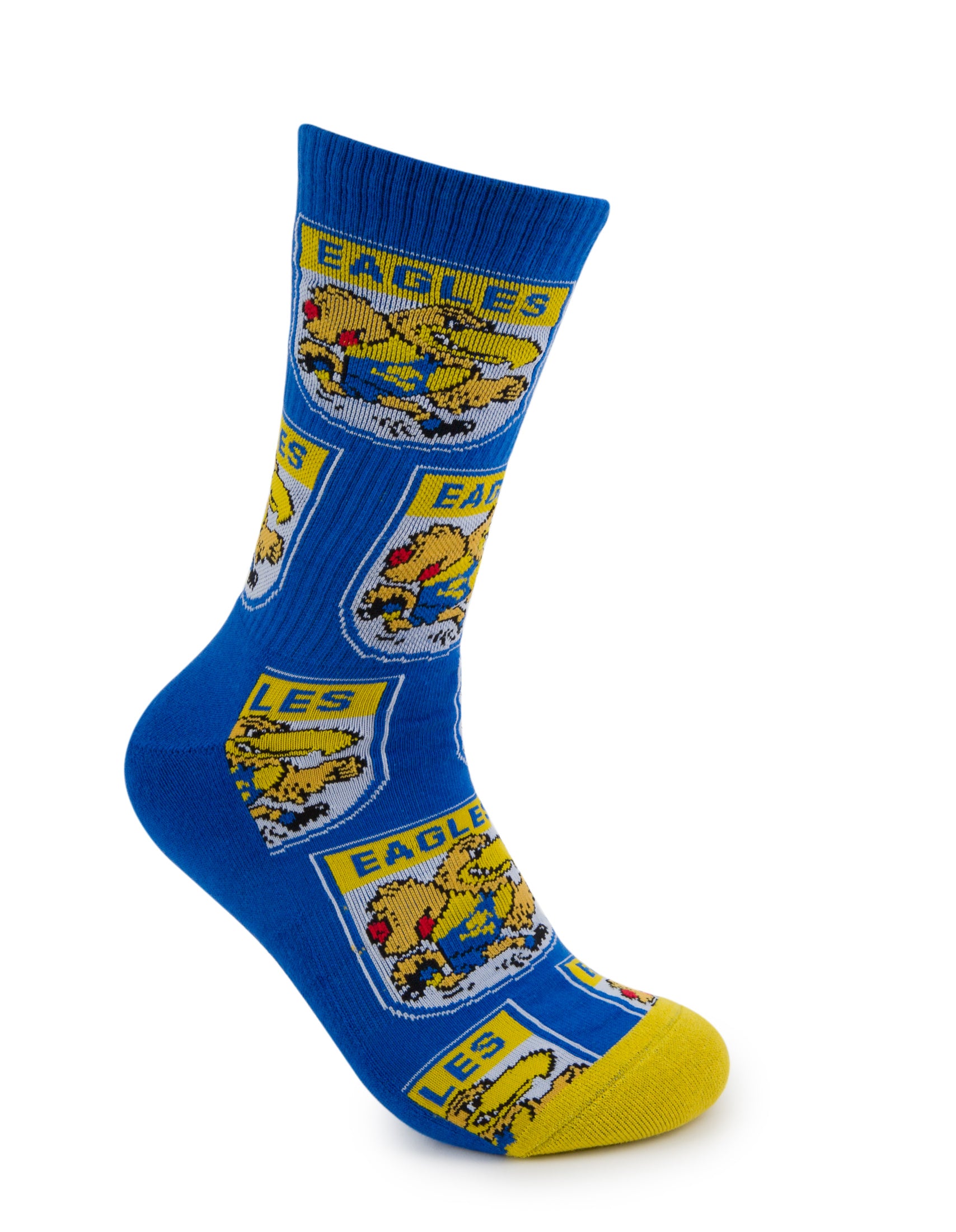 West Coast Eagles Retro Sneaker Sock 2 Pack