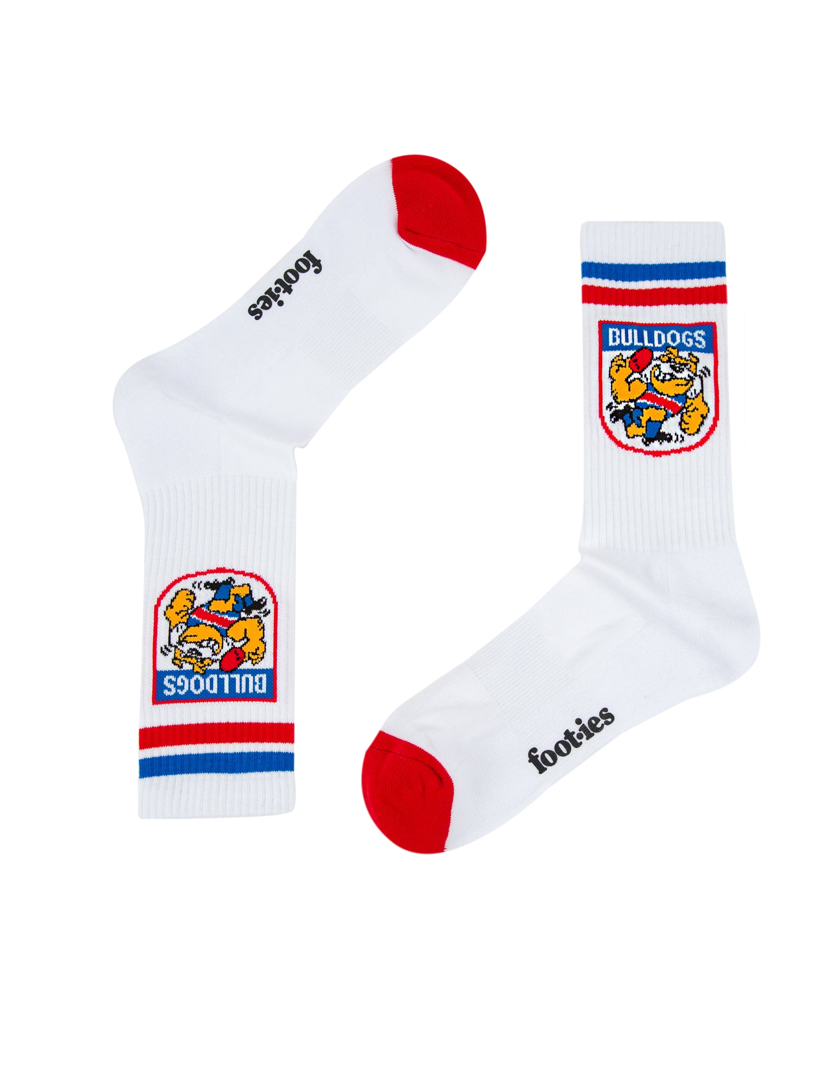 Western Bulldogs Retro Sneaker Sock 2 Pack