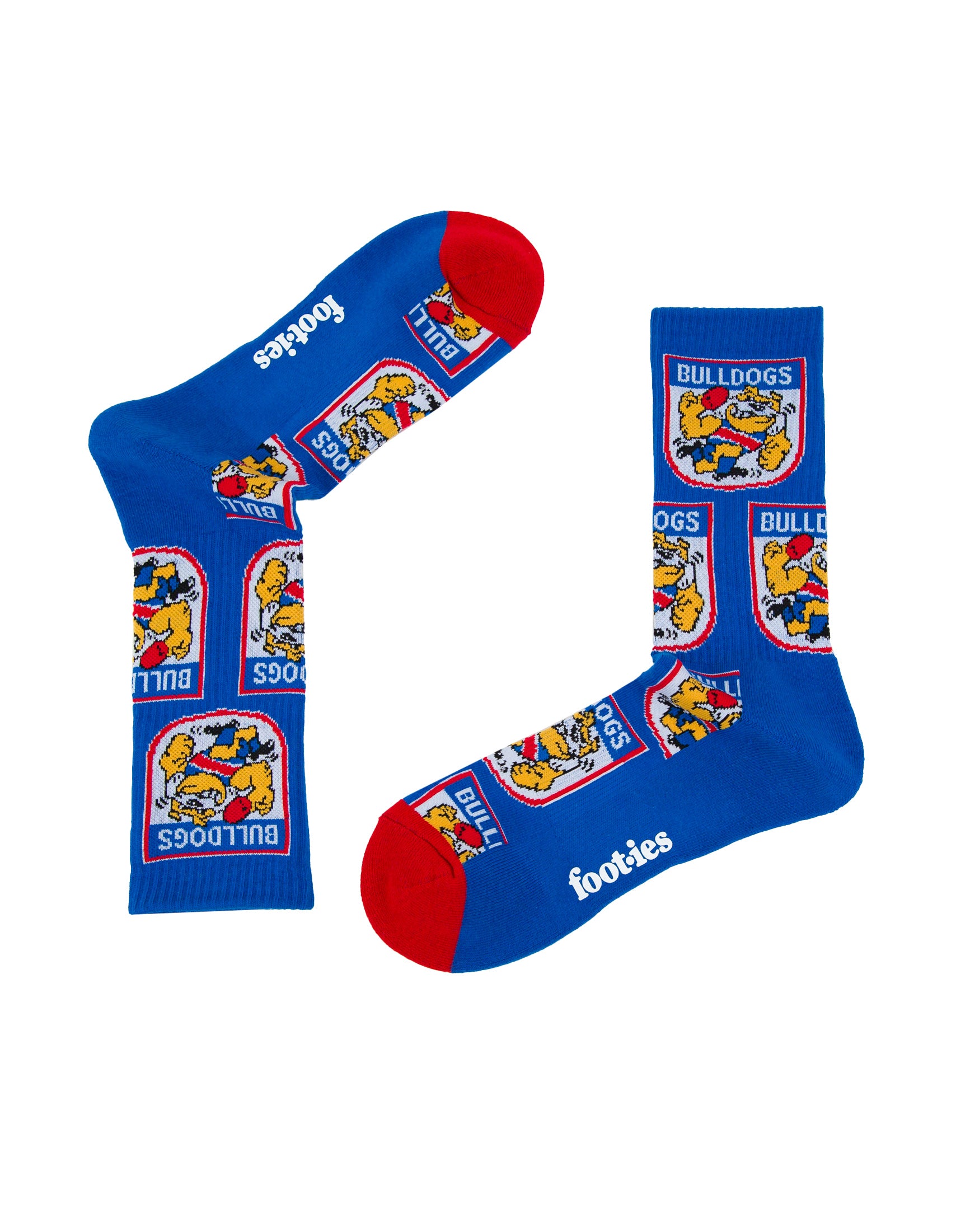 Western Bulldogs Retro Sneaker Sock 2 Pack