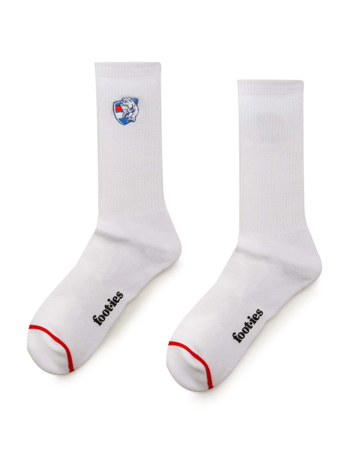 Western Bulldogs Sneaker Sock 2 Pack Giftbox-M/L