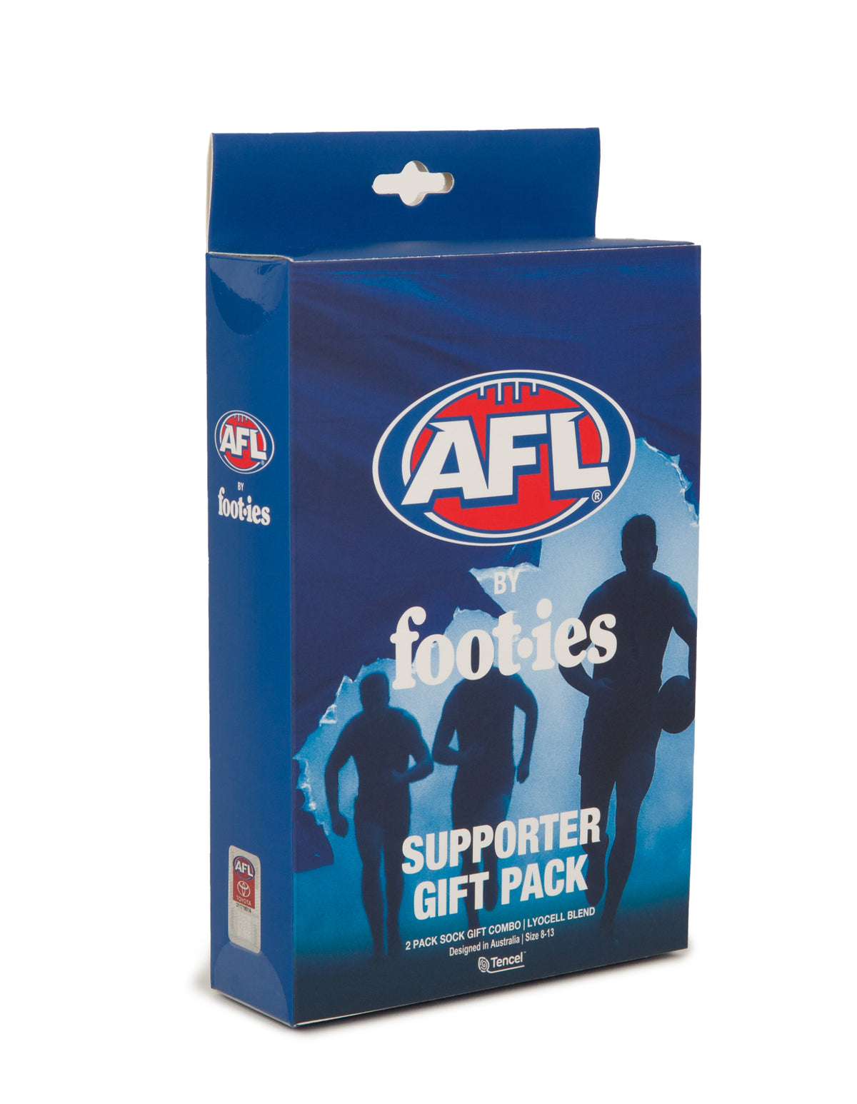 West Coast Eagles Sneaker Sock 2-Pack Gift Box