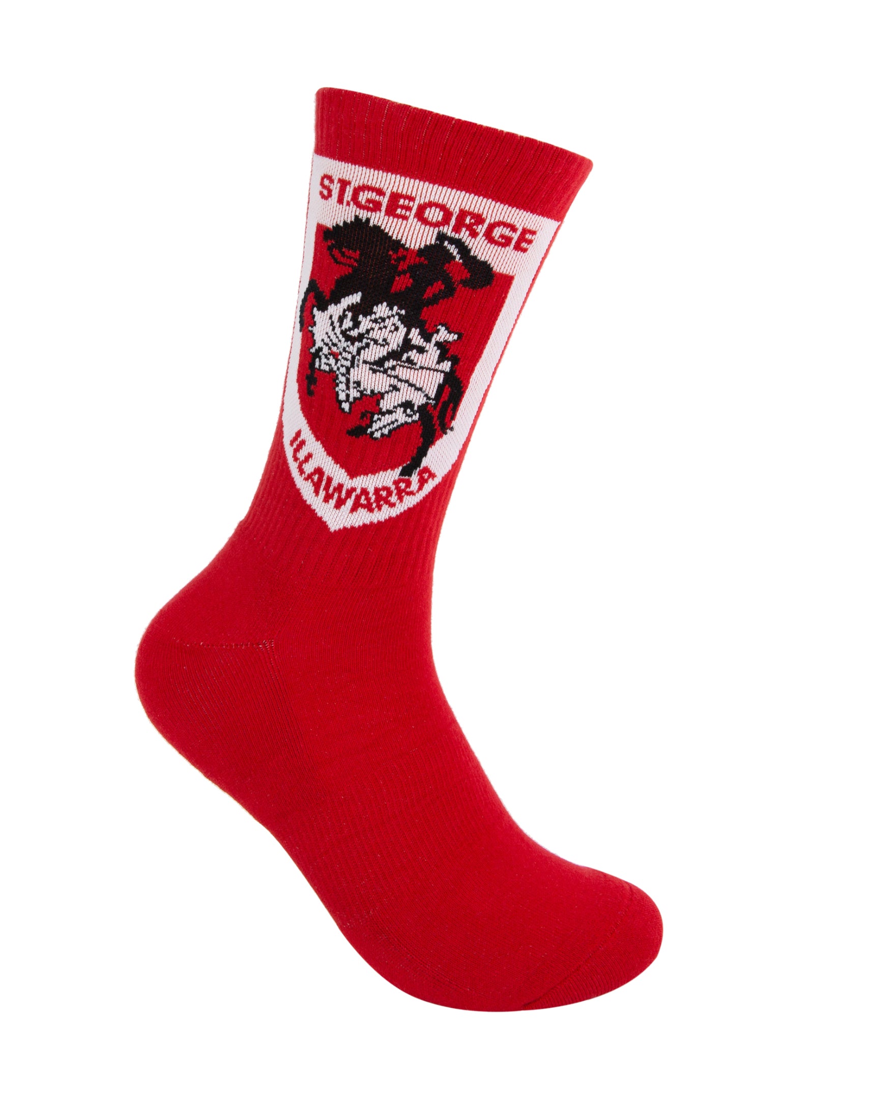 St George Illawarra Dragons Icons Sneaker Socks 2 Pack