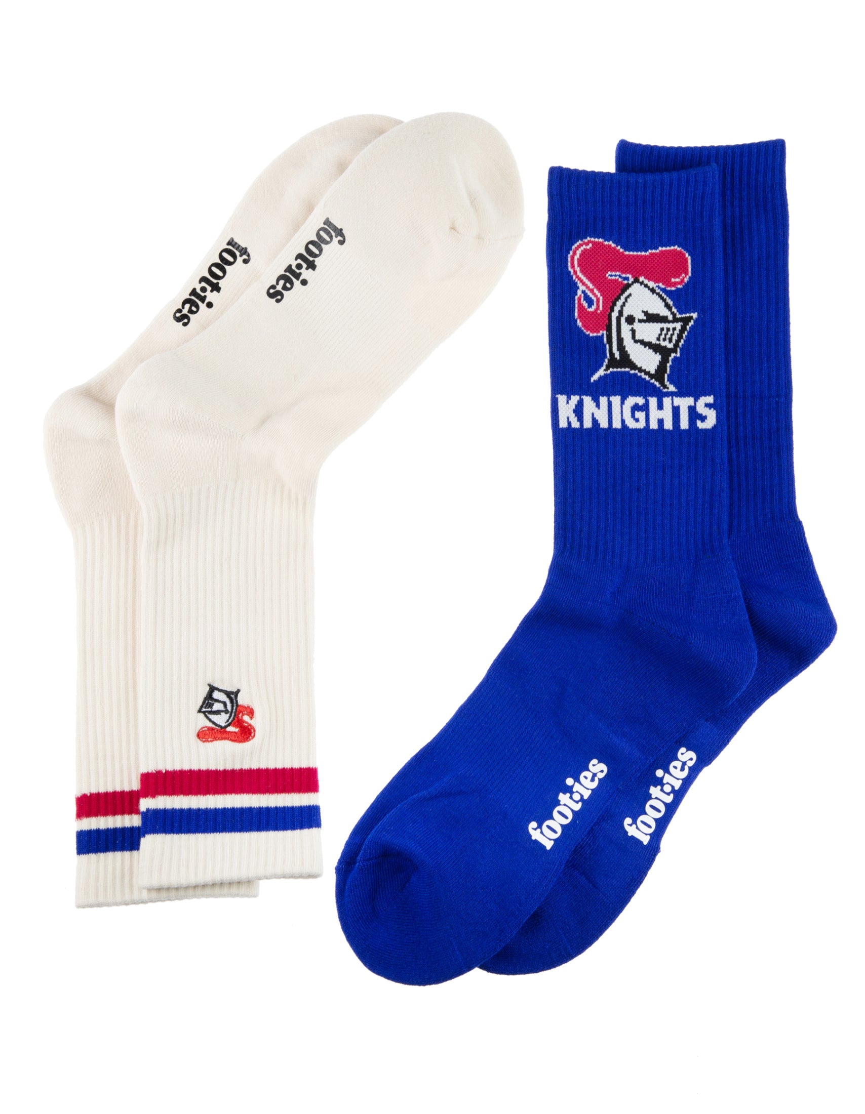 Newcastle Knights Icons Sneaker Socks 2 Pack