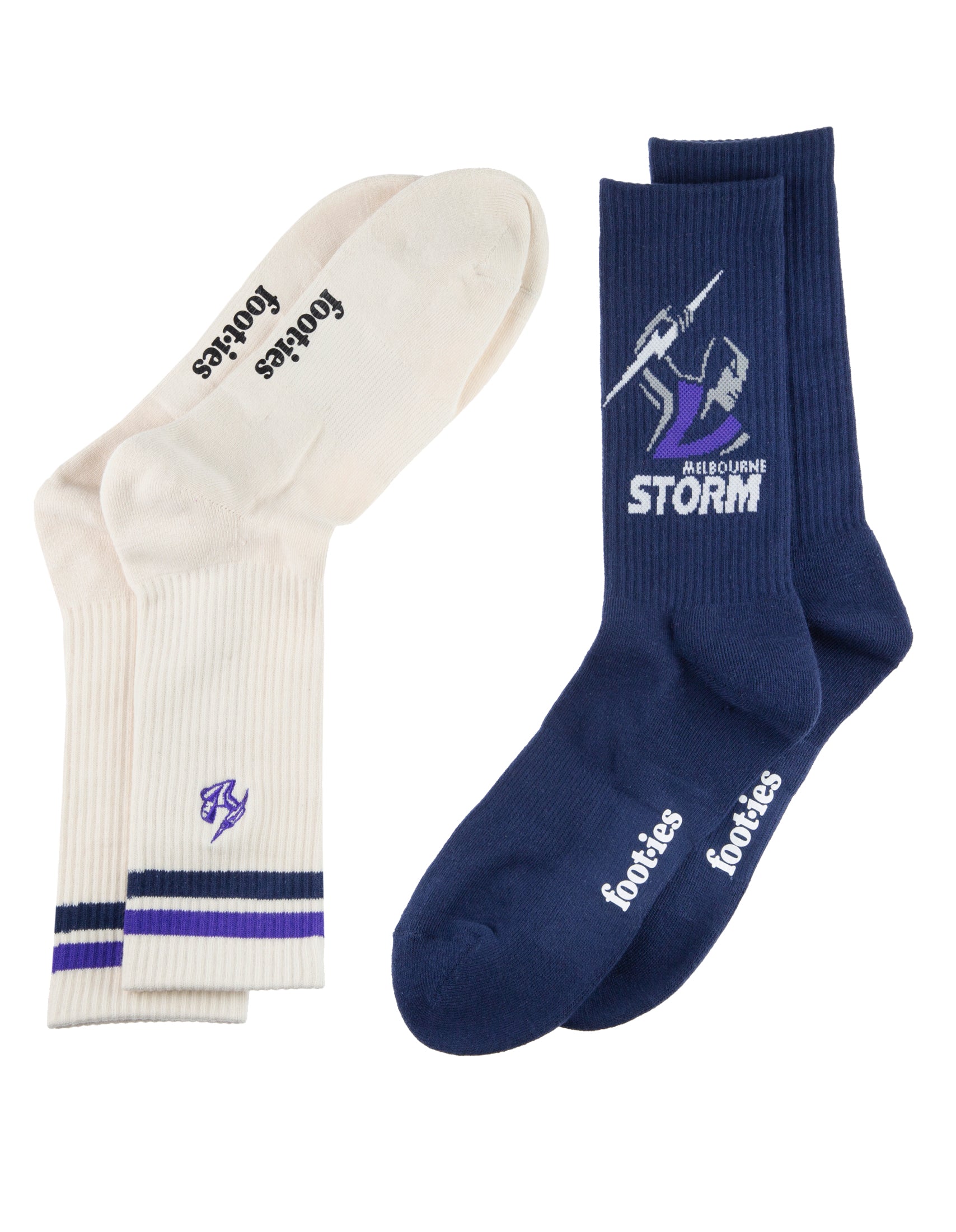 Melbourne Storm Icons Sneaker Socks 2 Pack