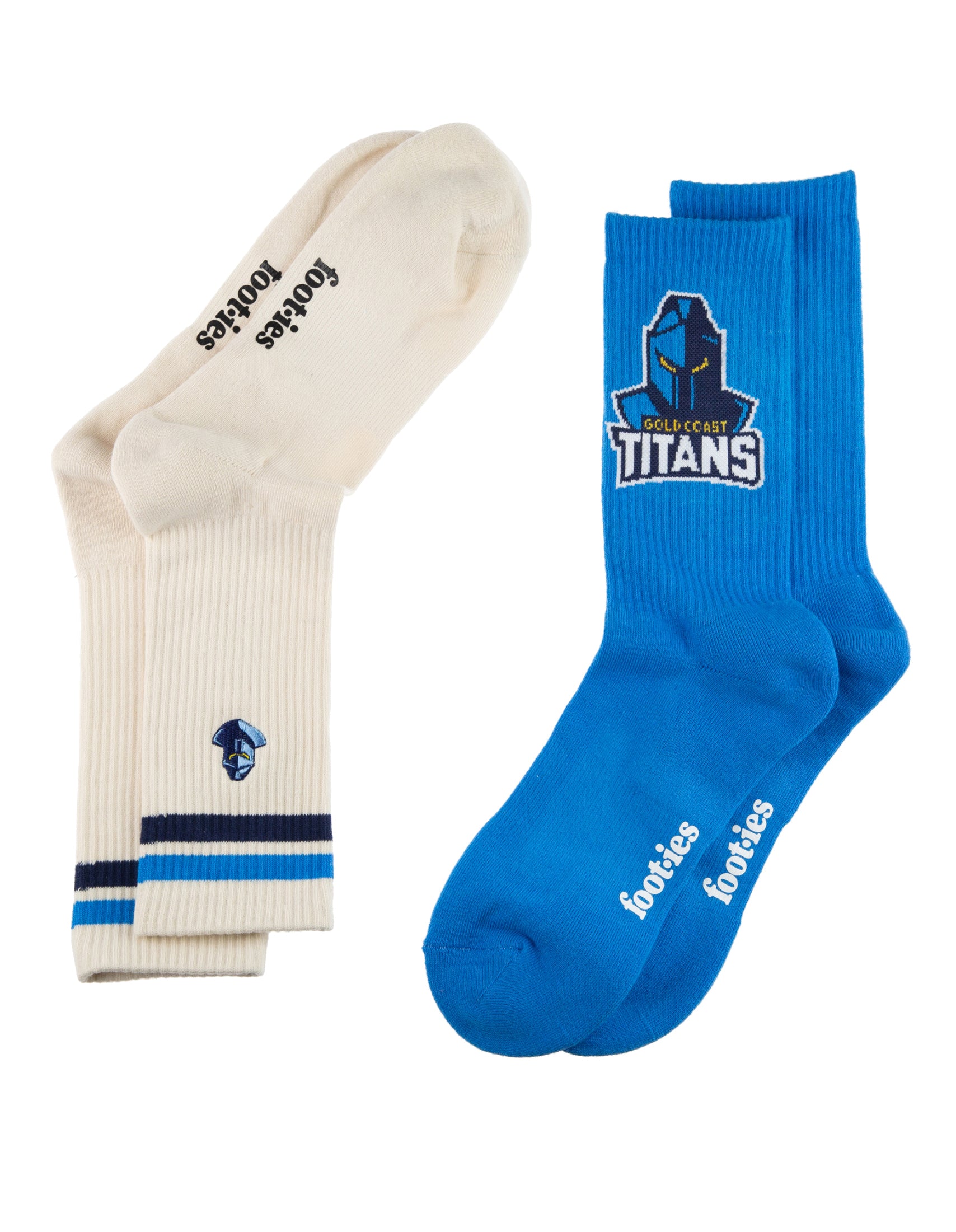Gold Coast Titans Icons Sneaker Socks 2 Pack