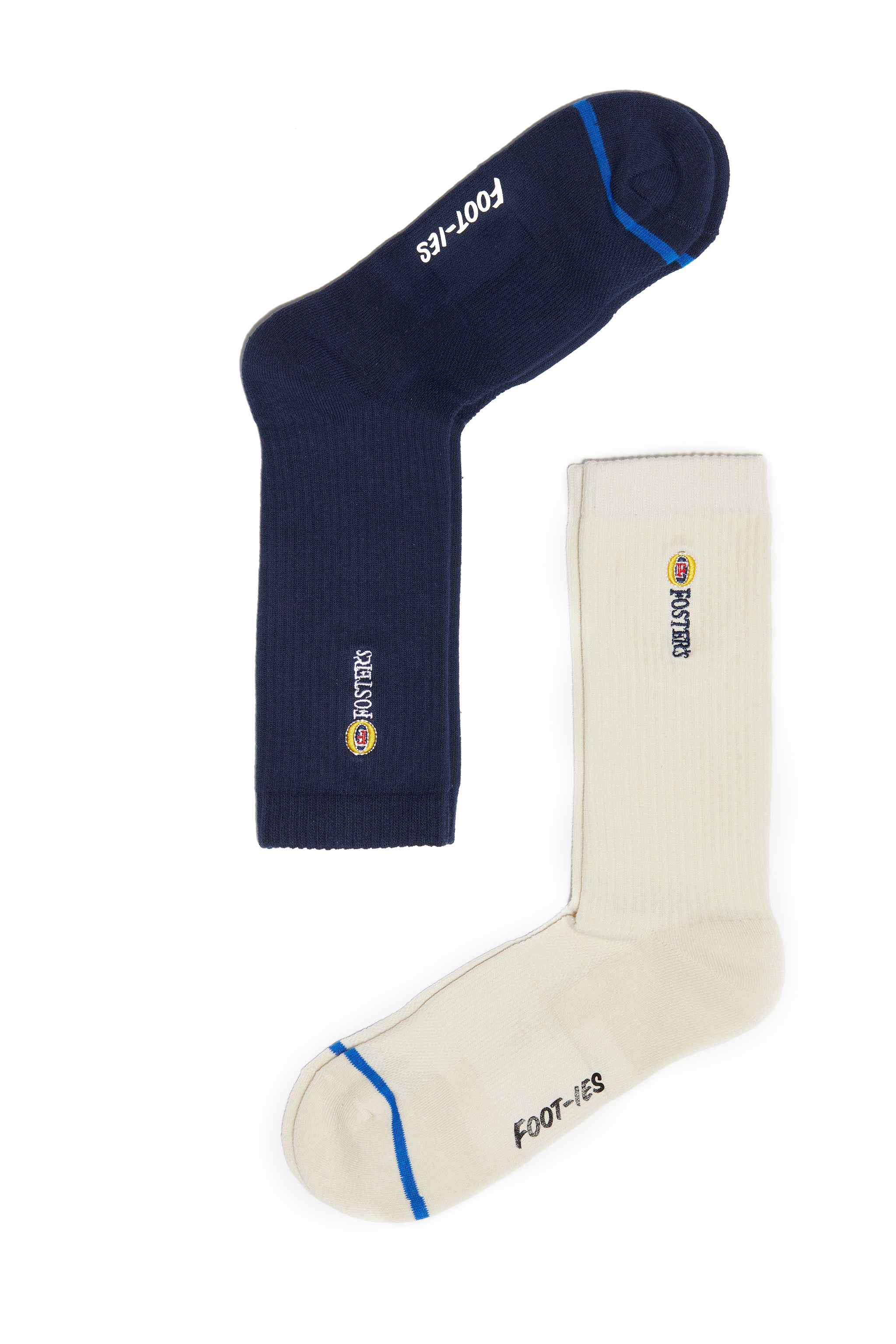 Fosters Embroidered 2 Pack Socks