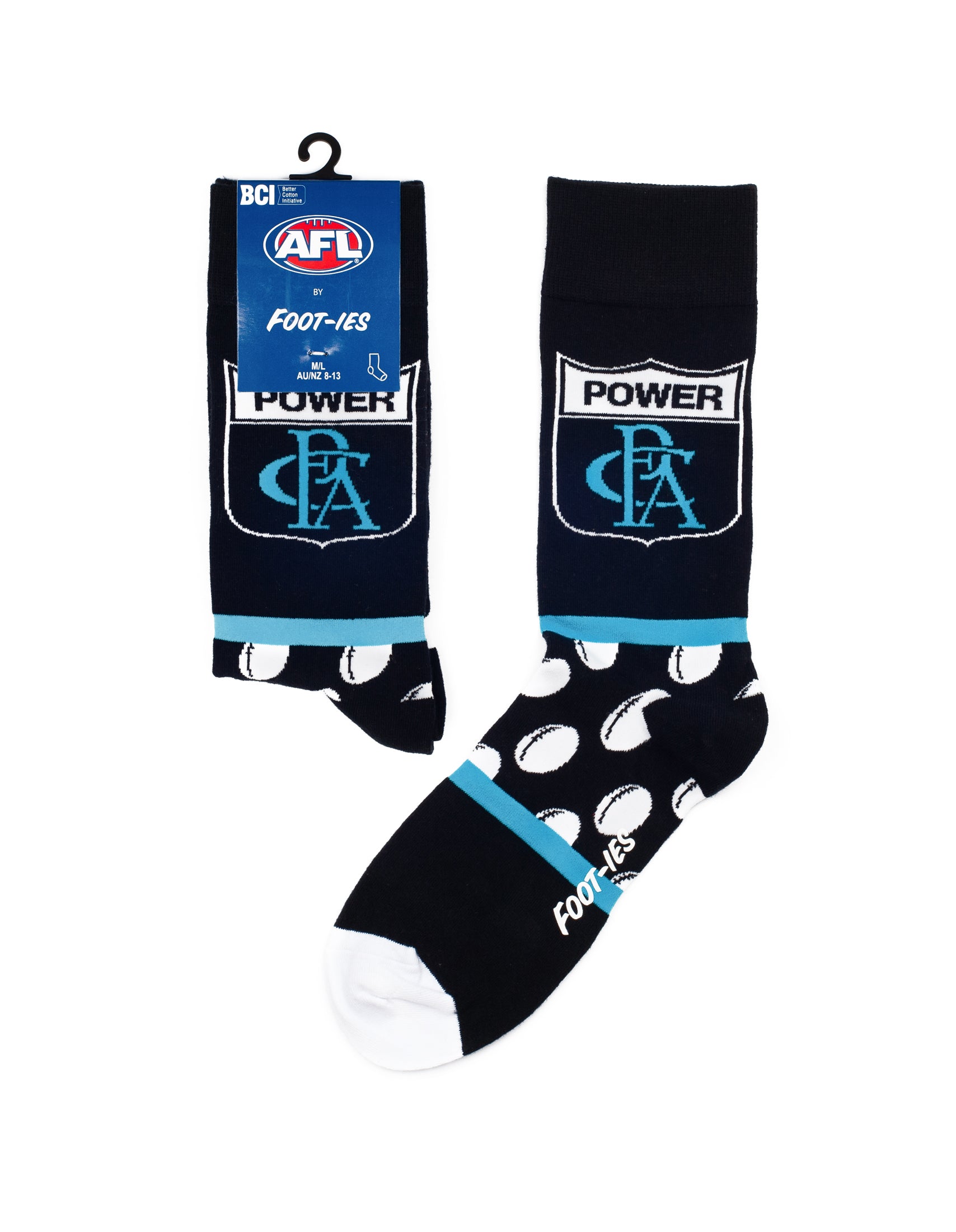 Port Adelaide Power Heritage AFL Socks