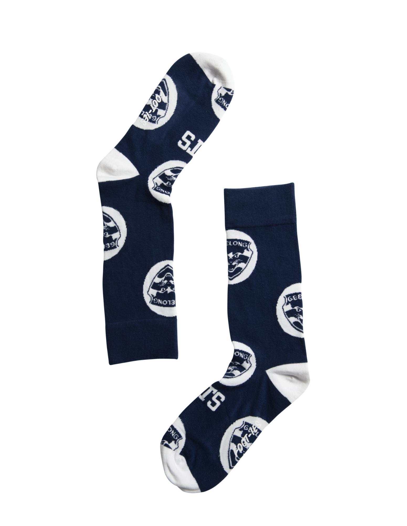 Geelong Cats Logo Dots AFL crew socks for men